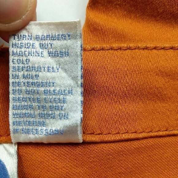 DG2 Diane Gilman Flare Leg Jeans Orange Wash Size 8 - Picture 6 of 6
